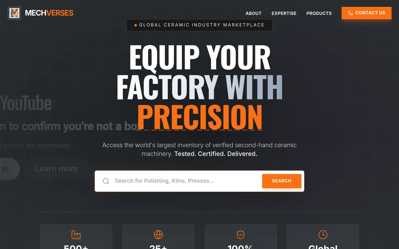 Mechverses website designed by Web Total Solution