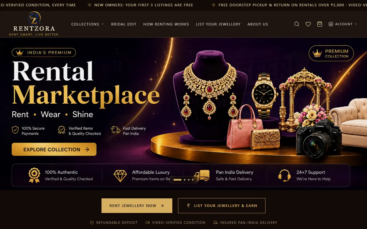Rentzora website