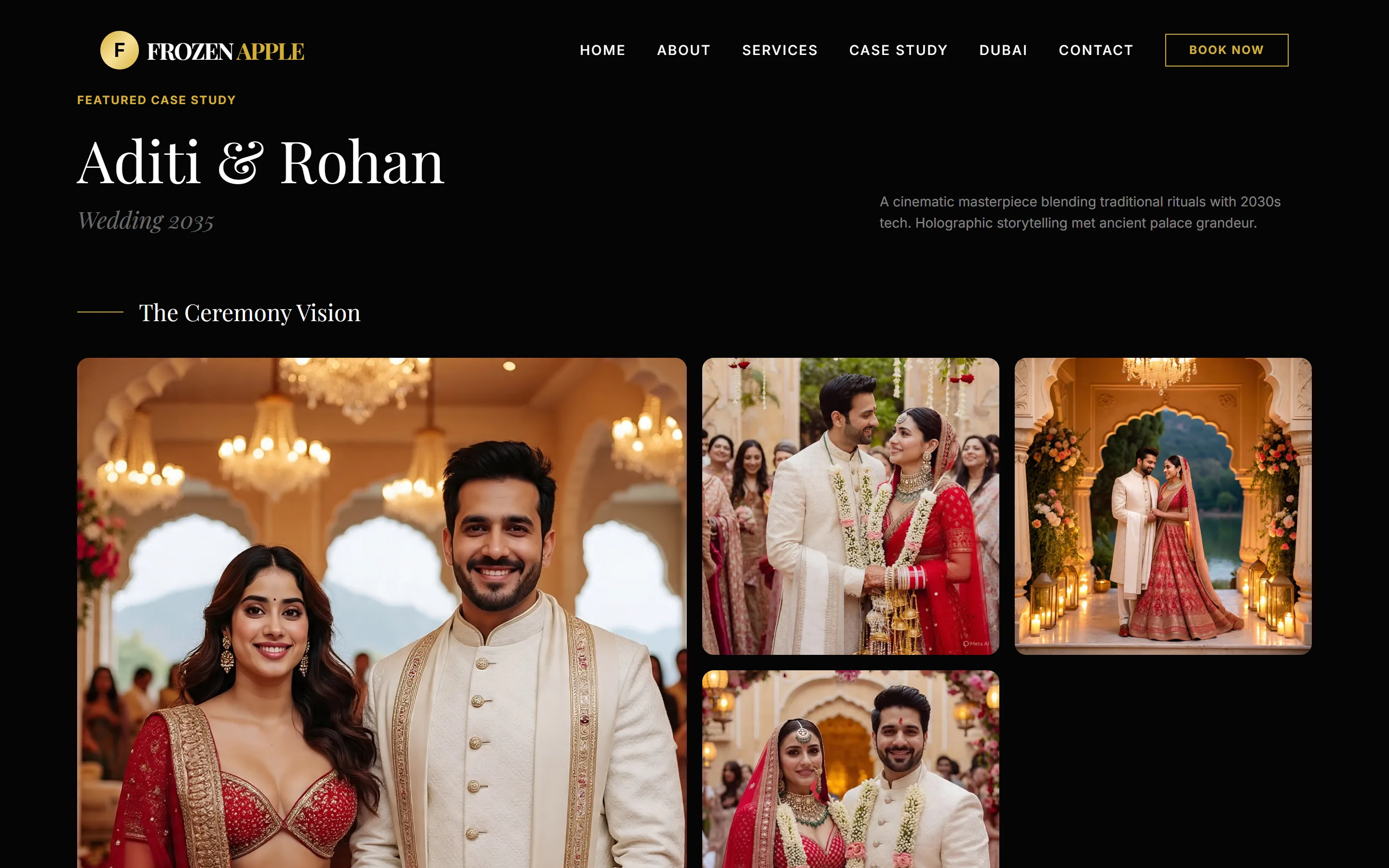 Frozen Apple Weddings featured case study page