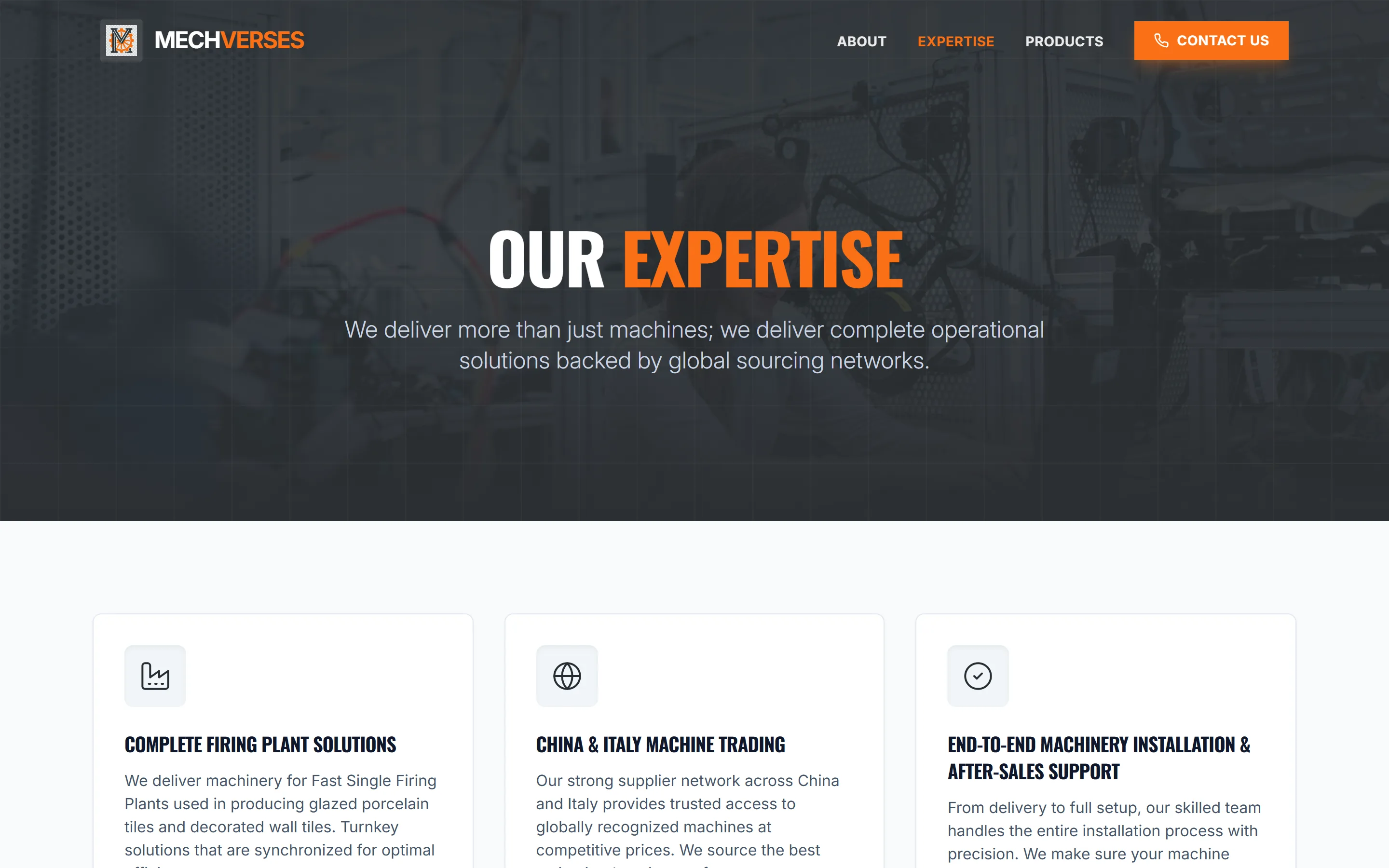 Mechverses expertise page