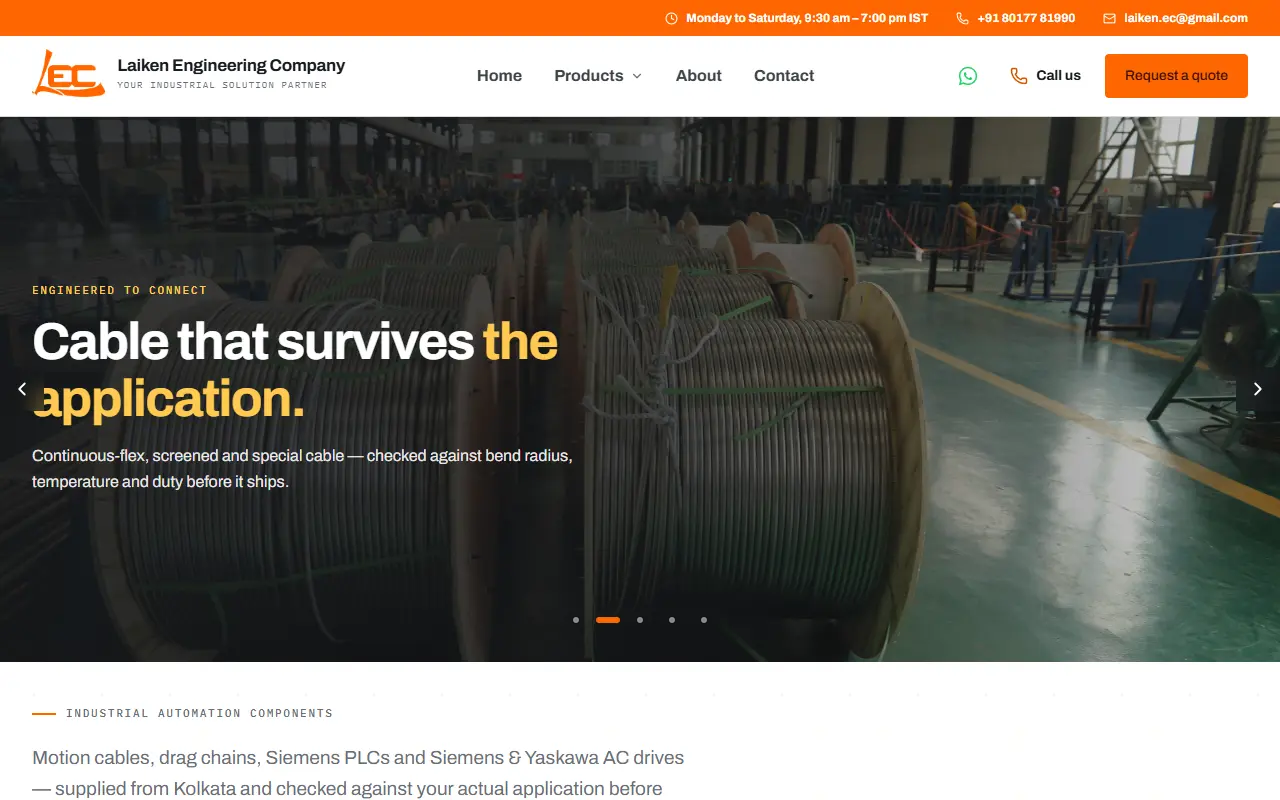 Laiken Engineering Company website
